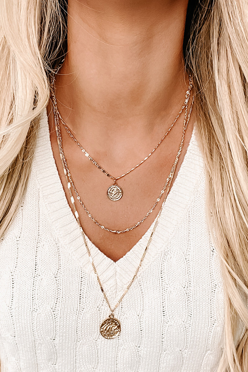 Cassia Layered Necklace (Gold) - NanaMacs