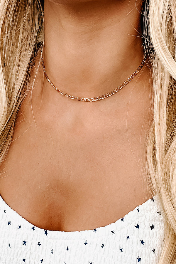 Small Miracles Choker Necklace (Gold) - NanaMacs