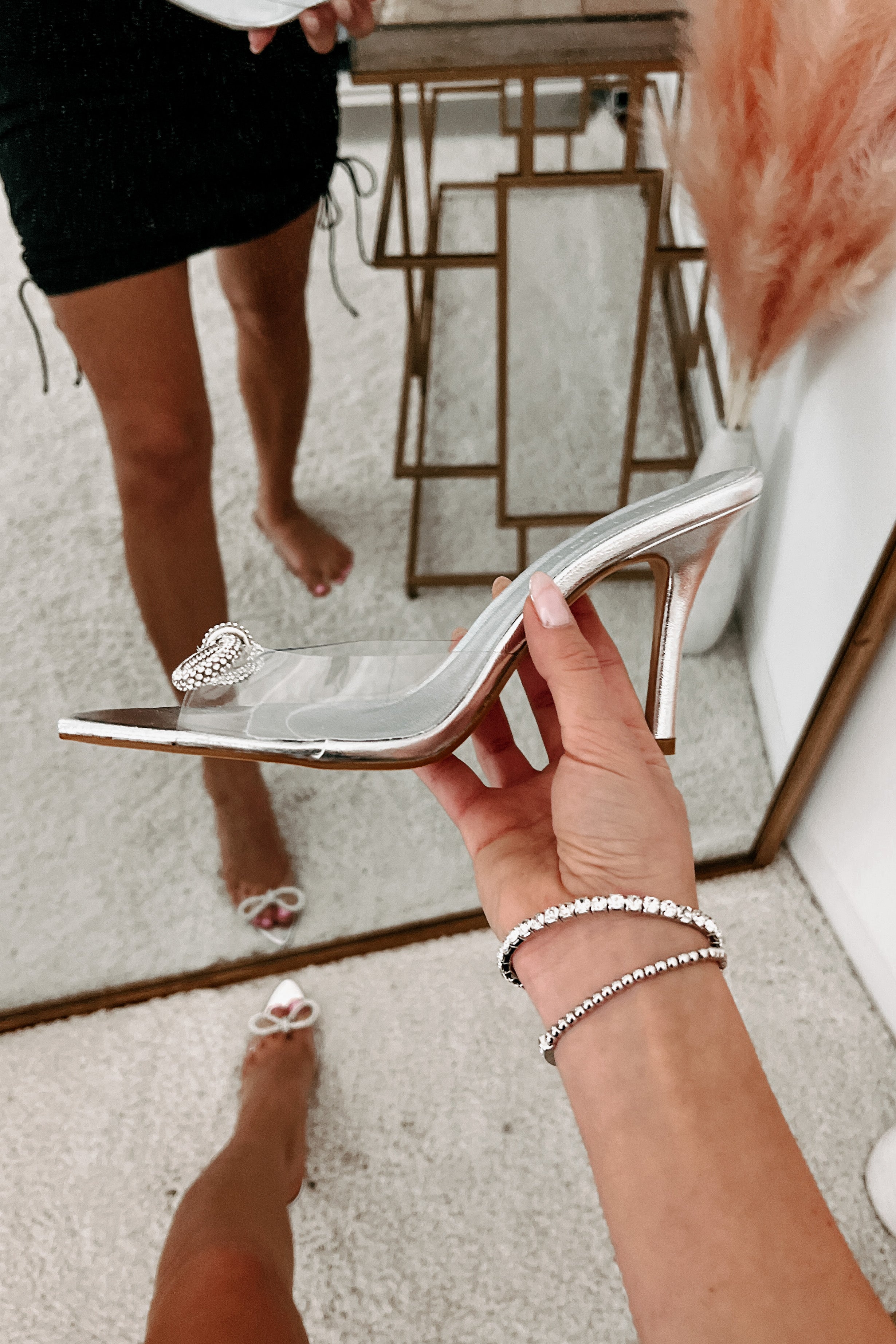 Glassy | Fashion nova shoes, Clear heels outfit, Clear strap heels