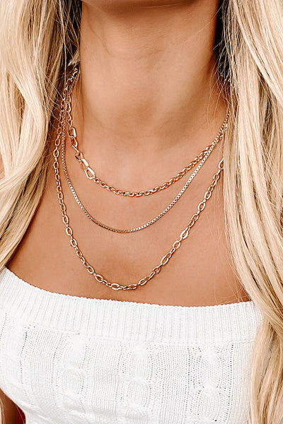 Let It Shine Layered Necklace (Gold) - NanaMacs