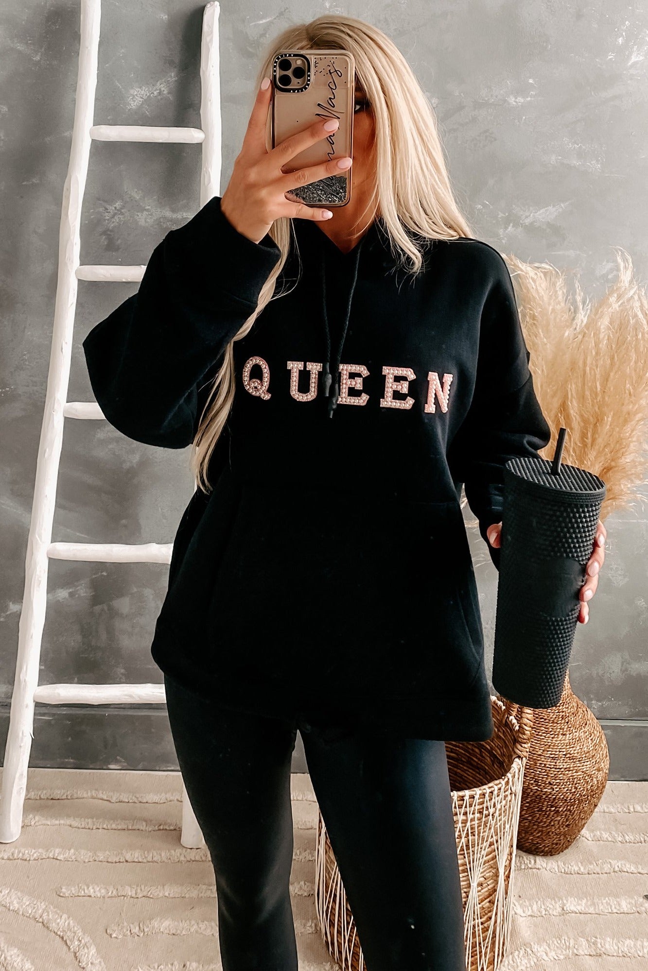 Pearl embellished online sweatshirt