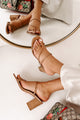 Yazmin Billini Faux Croc Heeled Sandals (Hazelnut Croc) - NanaMacs