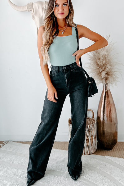 For A Good Cause Ribbed Bodysuit (Mint) - NanaMacs