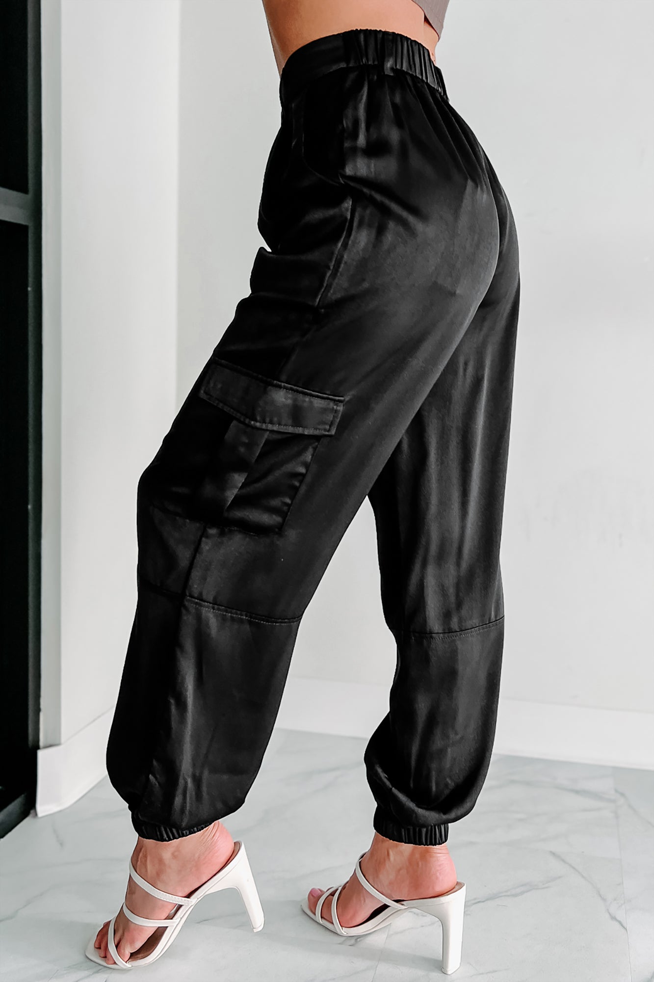 Satin joggers on Pinterest