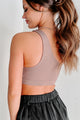 Gettin' My Workout On One-Shoulder Active Top (Cocoa) - NanaMacs