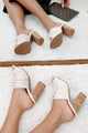 Alona Canvas Open Toe Heeled Sandal (Light Stone) - NanaMacs