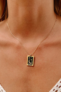 Moonlight Memories Pendant Necklace (Gold) - NanaMacs