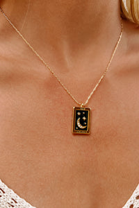 Moonlight Memories Pendant Necklace (Gold) - NanaMacs