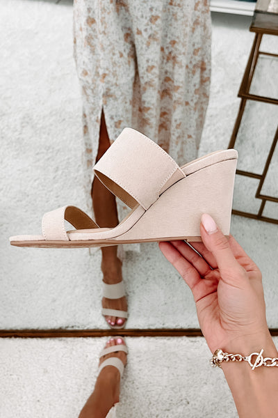 Fanciful Feelings Wedge Sandals (Nude) - NanaMacs