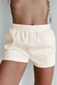Acceptable Compromise Corduroy Shorts (Whip Cream) - NanaMacs