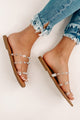 A Clear Path Clear Studded Sandals (Lucite) - NanaMacs