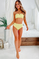Tropic Of Discussion Halter Neck Bikini Set (Lime) - NanaMacs