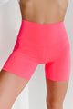 Alpha Mode Solid Biker Shorts (Neon Pink) - NanaMacs