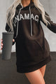 Boujee Babe Rhinestone Embellished "NANAMACS" Hoodie (Black) - NanaMacs