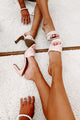 Resort Ready Twisted Woven Raffia Heels (Pink Raffia) - NanaMacs