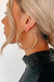 Recognize My Value Hoop Earrings (Gold) - NanaMacs