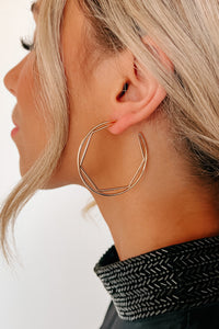 Charmed Darling Hoop Earrings (Gold) - NanaMacs