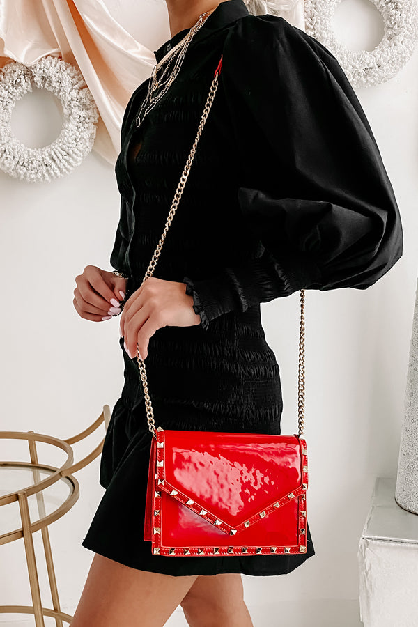 Khaleesi Studded Crossbody Bag (Red) - NanaMacs