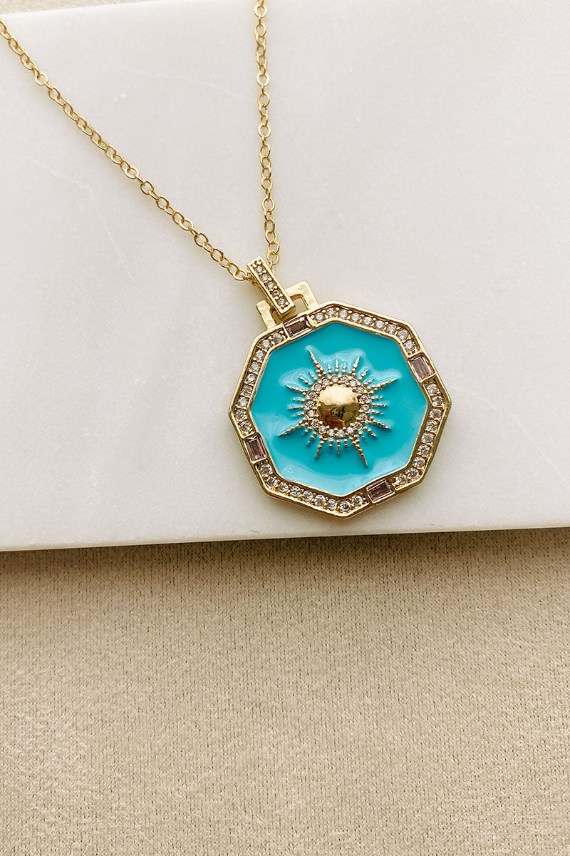 Summer Solstice Pendant Necklace (Gold) - NanaMacs