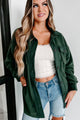 Cozy Campfire Nights Oversized Fleece Shacket (Army Green) - NanaMacs