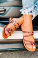 IMPERFECT Alba Strappy Studded Sandals (Plum) - NanaMacs
