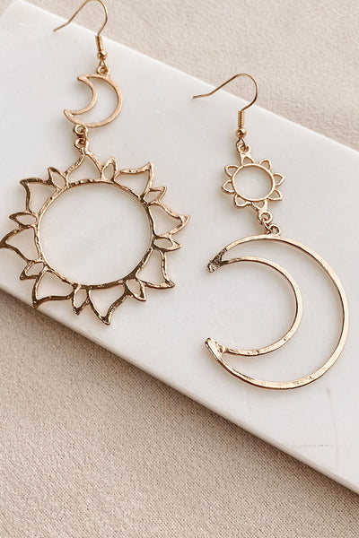 Mountain & Sun Earrings-Bronze/Sterling Silver – Summit Jewelry Designs