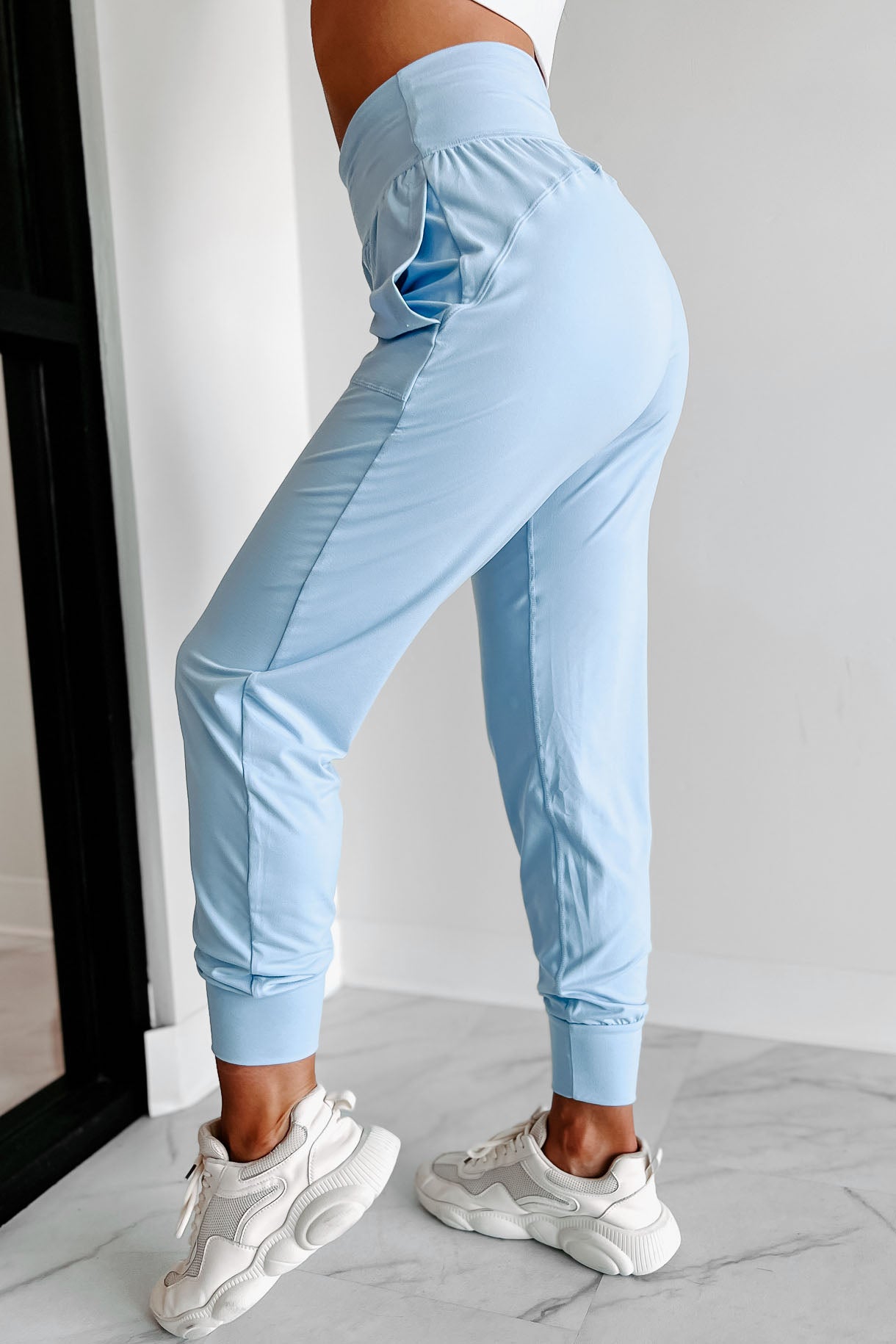 Unwind & Relax Buttery Soft Joggers With Pockets (Light Blue