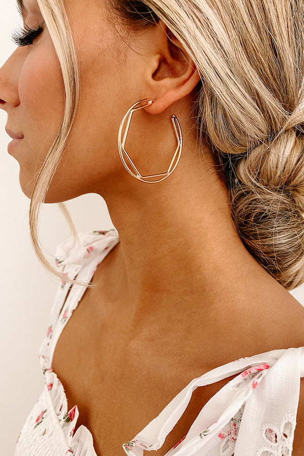 Solar Flare Hoop Earrings (Gold) - NanaMacs