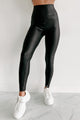 Holiday Steal- Seen It All Before Faux Leather Leggings (Matte Black) - NanaMacs