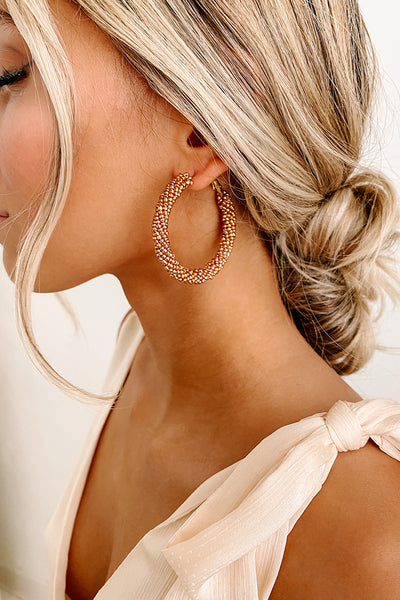 Sandy Beaches Hoop Earrings (Copper) - NanaMacs