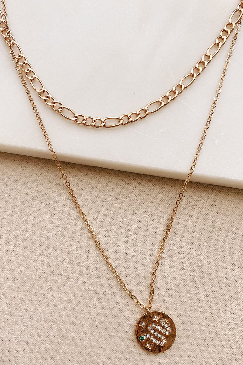 Snaking The Issue Layered Necklace (Gold) - NanaMacs