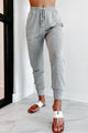 Can't Sleep Drawstring Waist Joggers (Heather Grey) - NanaMacs