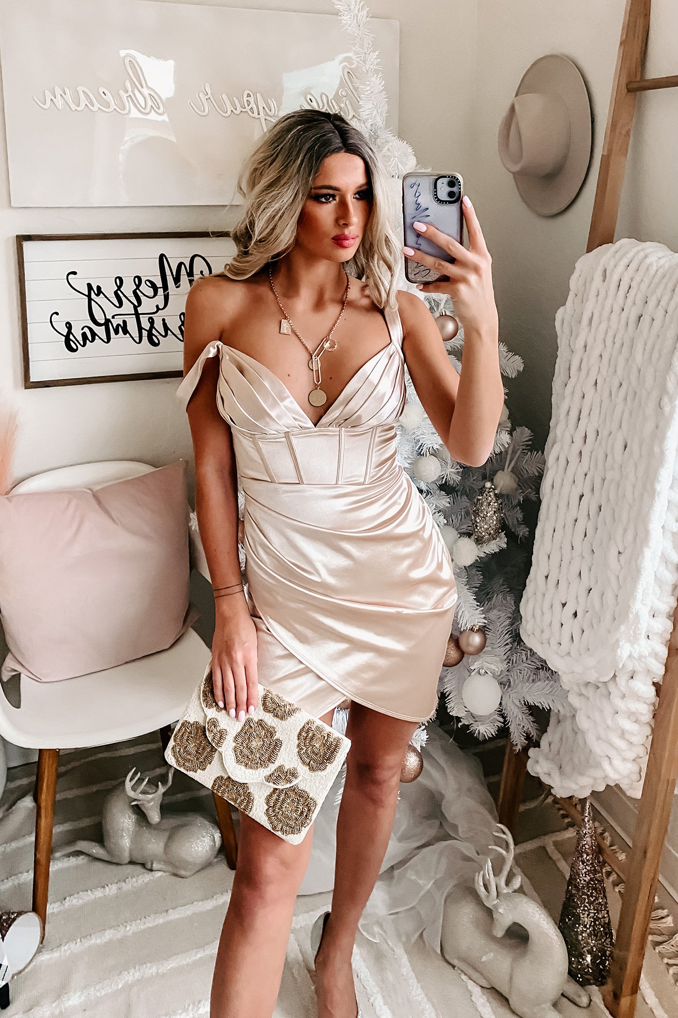 Champagne Bodycon Dress