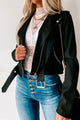 Show Some Respect Belted Moto Jacket (Black) - NanaMacs