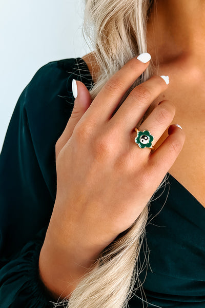 Be Balanced Statement Ring (Green) - NanaMacs