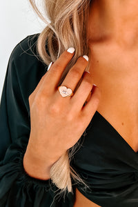 Eye've Heard It All Before Statement Ring (Peach) - NanaMacs