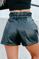 What You Admire Faux Leather Shorts (Black) - NanaMacs