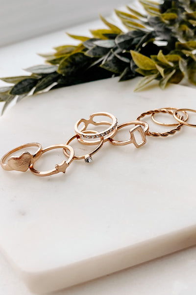 Athens Ring Set (Gold) - NanaMacs