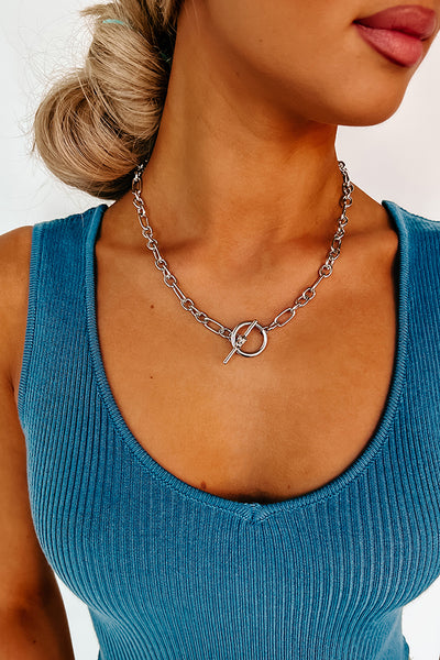 Meet Me In The Maldives Choker Necklace (Silver) - NanaMacs