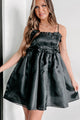 Here & Wow Organza Babydoll Dress (Black) - NanaMacs