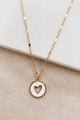Such A Delight Charm Necklace (Gold/White) - NanaMacs