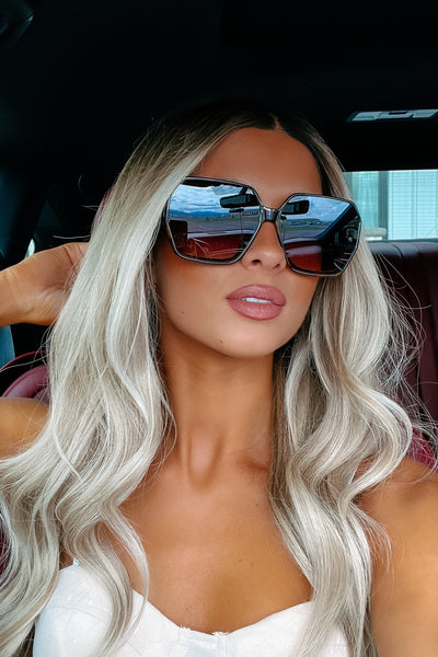 All Squared Up Square Frame Sunglasses (Brown) - NanaMacs