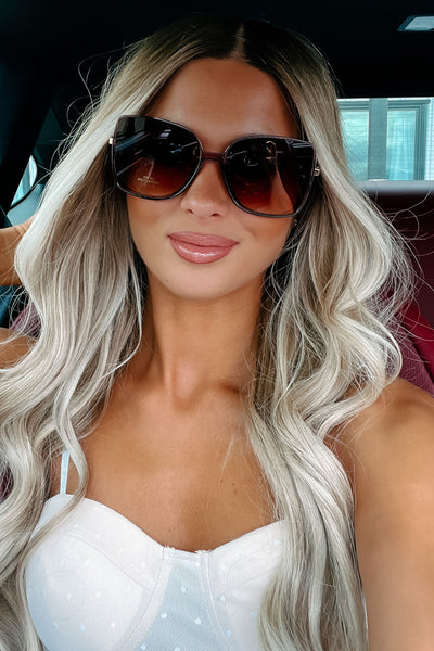 California Soul Butterfly Frame Sunglasses (Brown) - NanaMacs