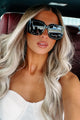 The Claudia Billini Square Frame Sunglasses (Black Smoke) - NanaMacs