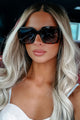 The Claudia Billini Square Frame Sunglasses (Havana Black Fade) - NanaMacs