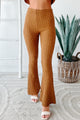 Marvin Rib Knit Flare Pant (Camel) - NanaMacs