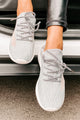 Let's Race Slip-On Knit Sneakers (Gray) - NanaMacs