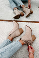 Roaming Town Faux Suede Fringe Bootie (Taupe) - NanaMacs
