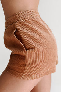 Acceptable Compromise Corduroy Shorts (Brown Sugar) - NanaMacs