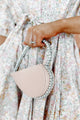 Heart On Your Sleeve Rhinestone Heart Clutch (Pink) - NanaMacs